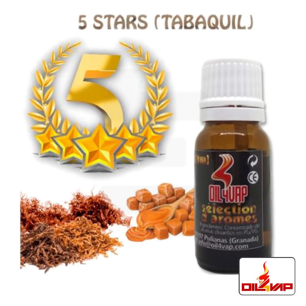 Aroma Tabaco Rubio 5 Stars 10Ml - Oil4Vap | Tapervaper Aroma Tabaco Rubio 5 Stars 10ml – Oil4Vap