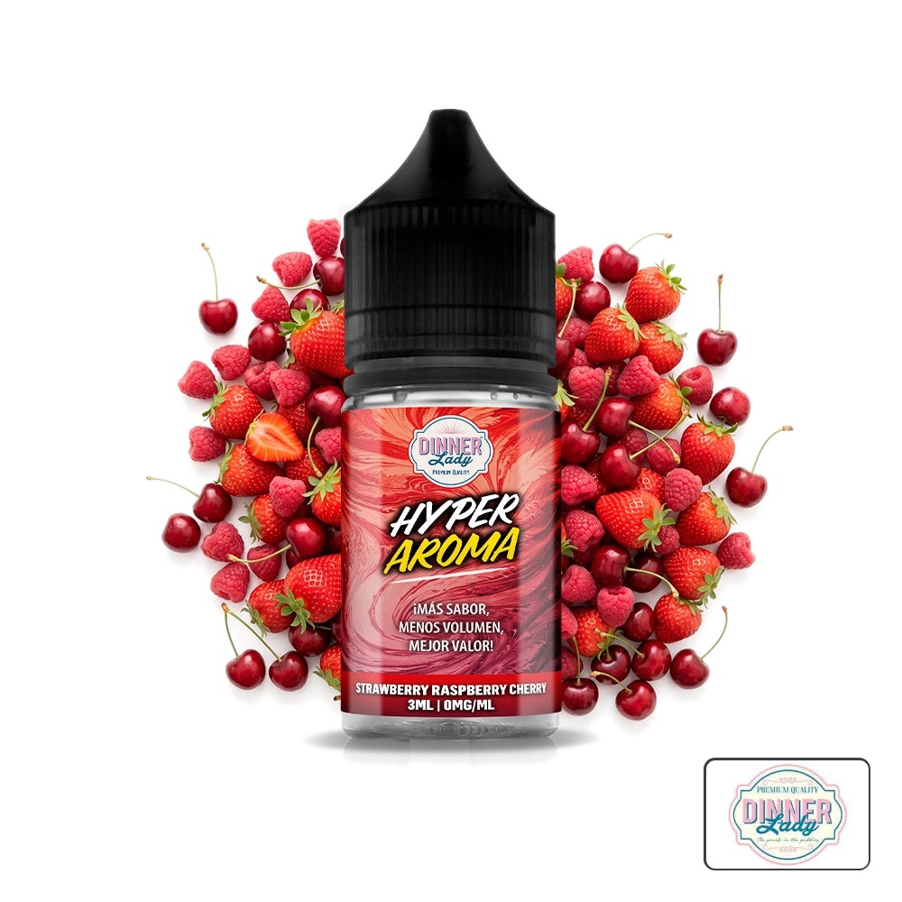 Aroma Hyper Strawberry Raspberry Cherry 3Ml (Longfill) - Dinner Lady | Tapervaper Aroma Hyper Strawberry Raspberry Cherry 3ml (Longfill) – Dinner Lady