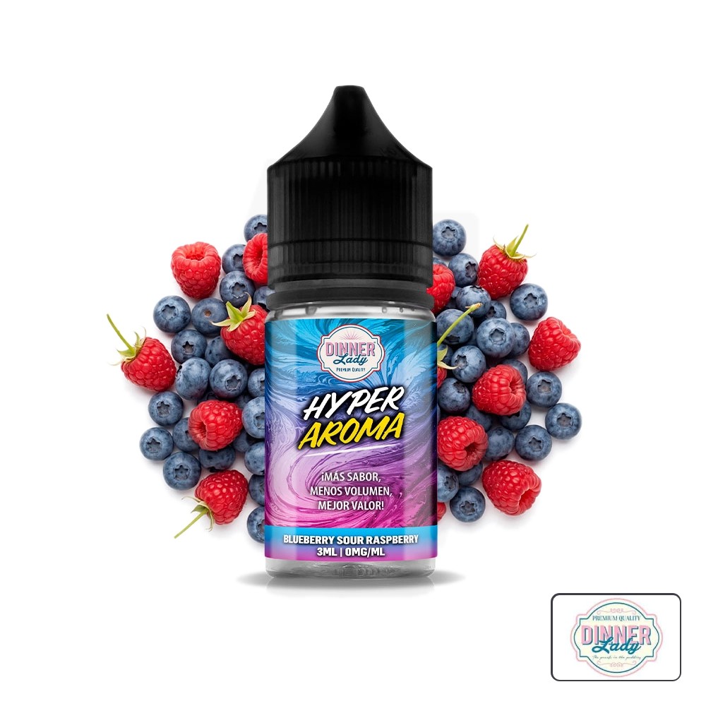 Aroma Hyper Blueberry Sour Raspberry 3Ml (Longfill) - Dinner Lady | Tapervaper Aroma Hyper Blueberry Sour Raspberry 3ml (Longfill) – Dinner Lady