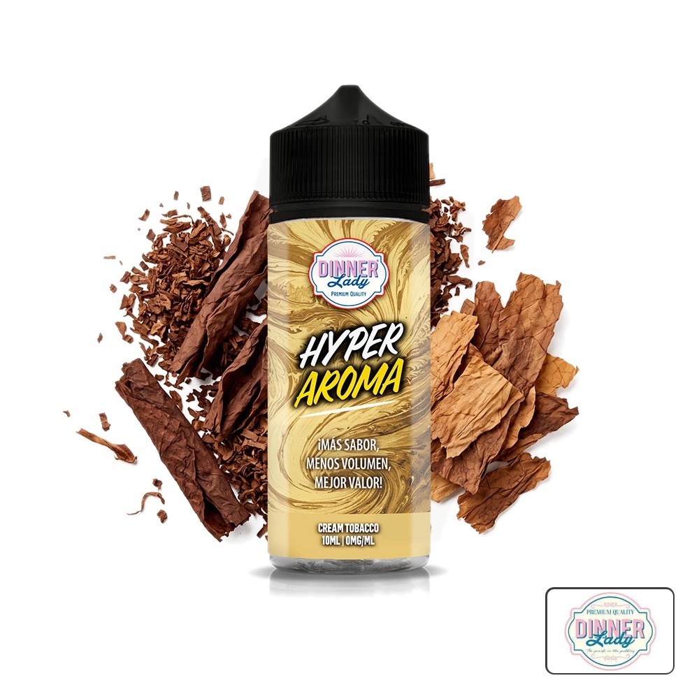 Aroma Hyper Cream Tobacco 10Ml (Longfill) - Dinner Lady | Tapervaper Aroma Hyper Cream Tobacco 10ml (Longfill) – Dinner Lady
