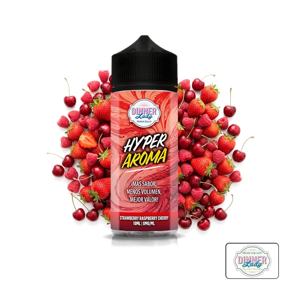 Aroma Hyper Strawberry Raspberry Cherry 10Ml (Longfill) - Dinner Lady | Tapervaper Aroma Hyper Strawberry Raspberry Cherry 10ml (Longfill) – Dinner Lady