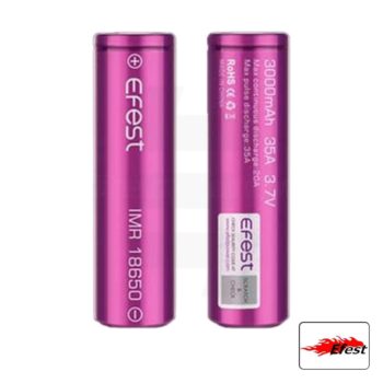 Batería Efest IMR 18650 – 3000 mA. (2 Uds)