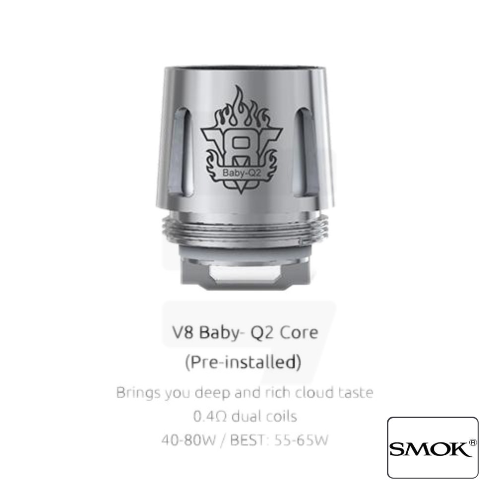Resistencia Smok Tfv8 Baby Q2 (5 Uds) | Tapervaper Resistencia Smok TFV8 Baby Q2 (5 Uds)