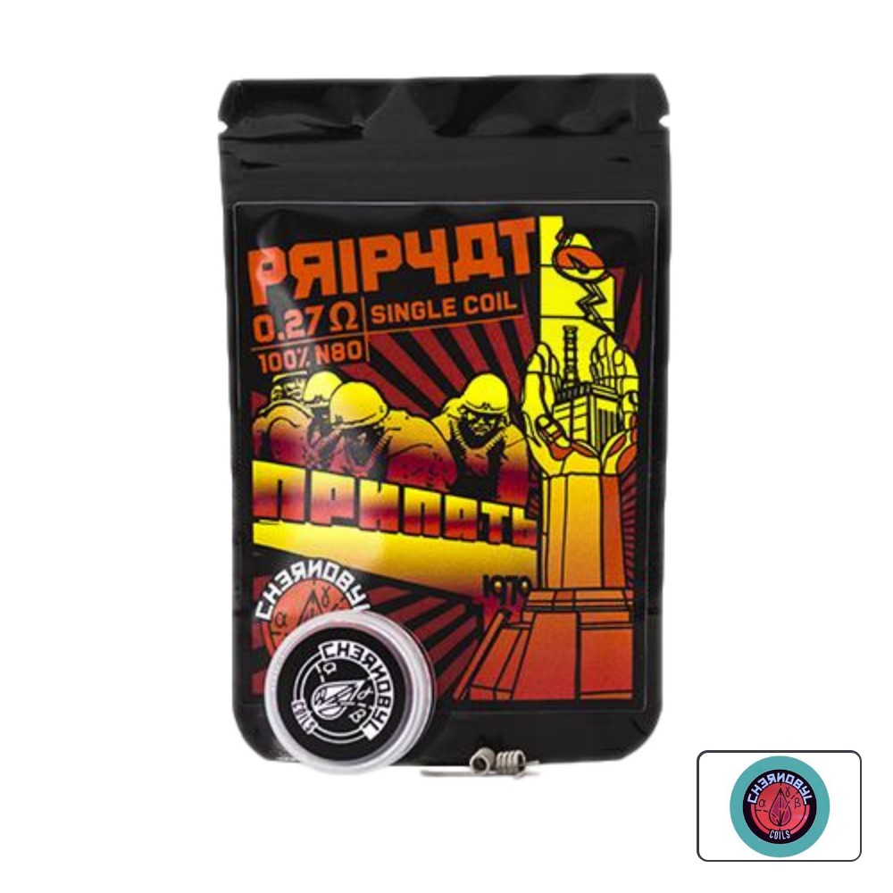 Chernobyl Coils Pripyat 0.27 Ohm (2 Uds) | Tapervaper Chernobyl Coils Pripyat 0.27 Ohm (2 Uds)