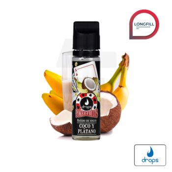 Aroma Poker Fruits Batido de Coco Plátano 8ml (Longfill) - Drops