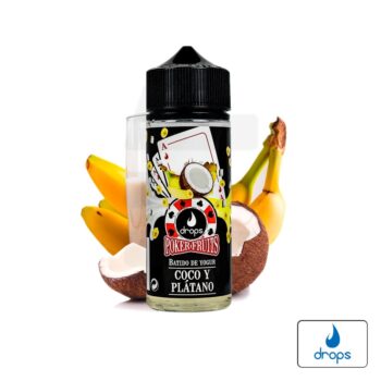 Aroma Poker Fruits Batido de Coco Plátano 16ml (Longfill) - Drops