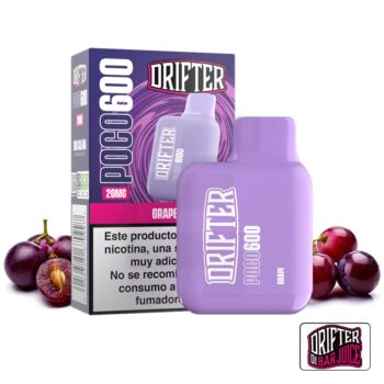 Vaper Desechable Poco 600 Grape 20mg Drifter