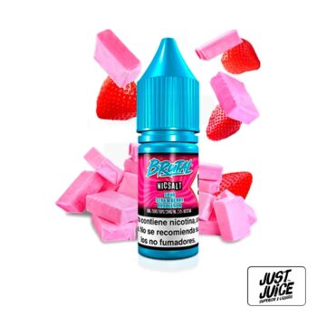 Sour Strawberry Bubblegum Brutal Salt 10ml – Just Juice