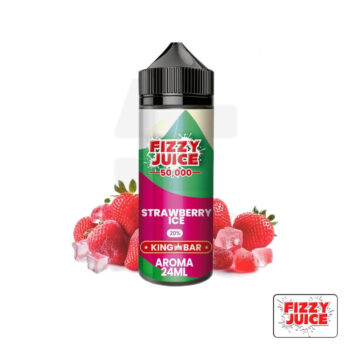 Aroma King Bar Strawberry Ice 24ml (Longfill) - Fizzy Juice