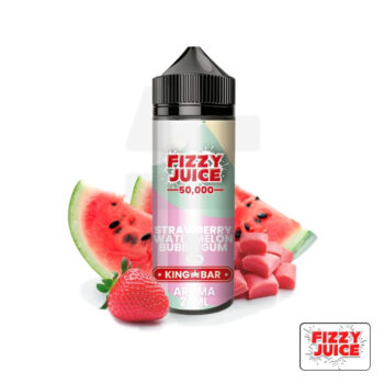 Aroma King Bar Strawberry Watermelon Bubblegum 24ml (Longfill) - Fizzy Juice
