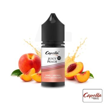 Tapervaper Distribuidor De Cigarrillos Electrónicos | Tapervaper Aroma Juicy Peach V2 30ml – Capella