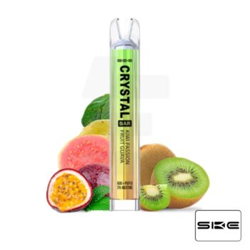 Vaper Desechable Crystal Bar Kiwi Passion Fruit Guava 20mg SKE