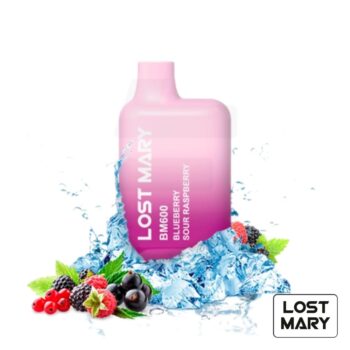 Vaper Desechable BM600 Blueberry Sour Raspberry 20mg Lost Mary