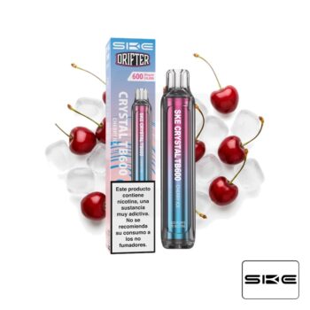 Vaper Desechable Crystal TB600 Cherry Ice 20mg SKE x Drifter