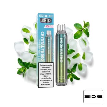 Vaper Desechable Crystal TB600 Triple Menthol 20mg SKE x Drifter
