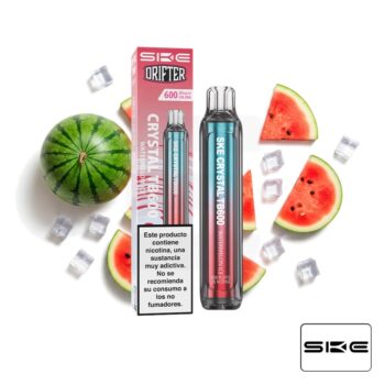 Vaper Desechable Crystal TB600 Watermelon Ice 20mg SKE x Drifter