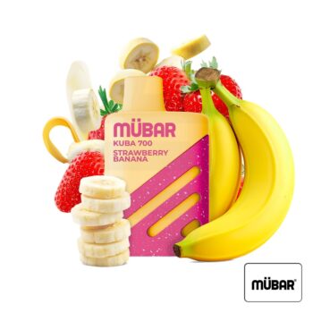 Vaper Desechable Kuba 700 Strawberry Banana 20mg Mübar