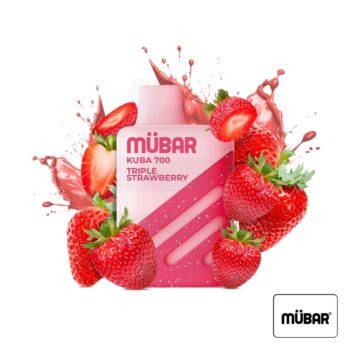 Vaper Desechable Kuba 700 Triple Strawberry 20mg Mübar