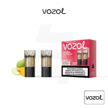 Cartucho Precargado Switch Pro Manzana Melocotón Vozol (Pack de 2)